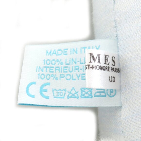 Auth HERMES Stuffed Toy Baby Toy Blue/White Linen - e59721j - Picture 7 of 8